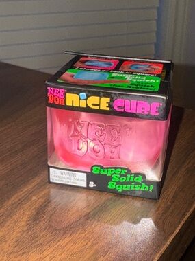 Needoh - Nice Cube, Pink Colour, Brand New in Original Packaging